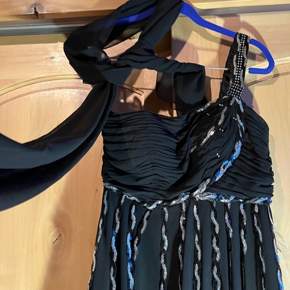 Aspeed black sparkly evening cocktail dress size medium - Picture 5 of 7